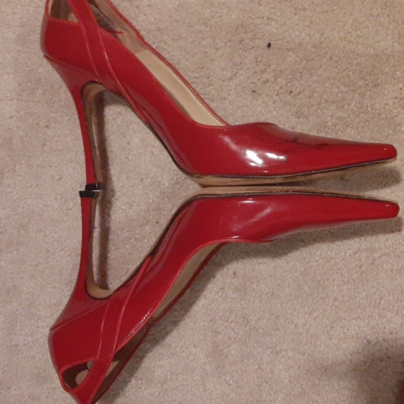 Red Brian Atwood heels size 40 - Picture 3 of 6